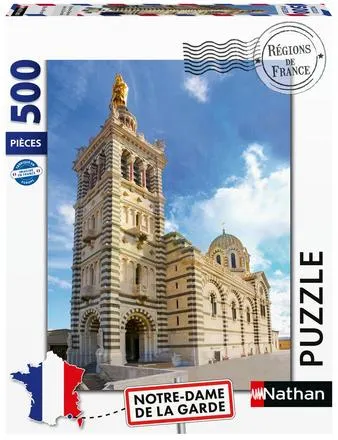 NATHAN PUZZLE 500 PIECES - NOTRE-DAME DE LA GARDE - COLLECTION REGIONS DE FRANCE
