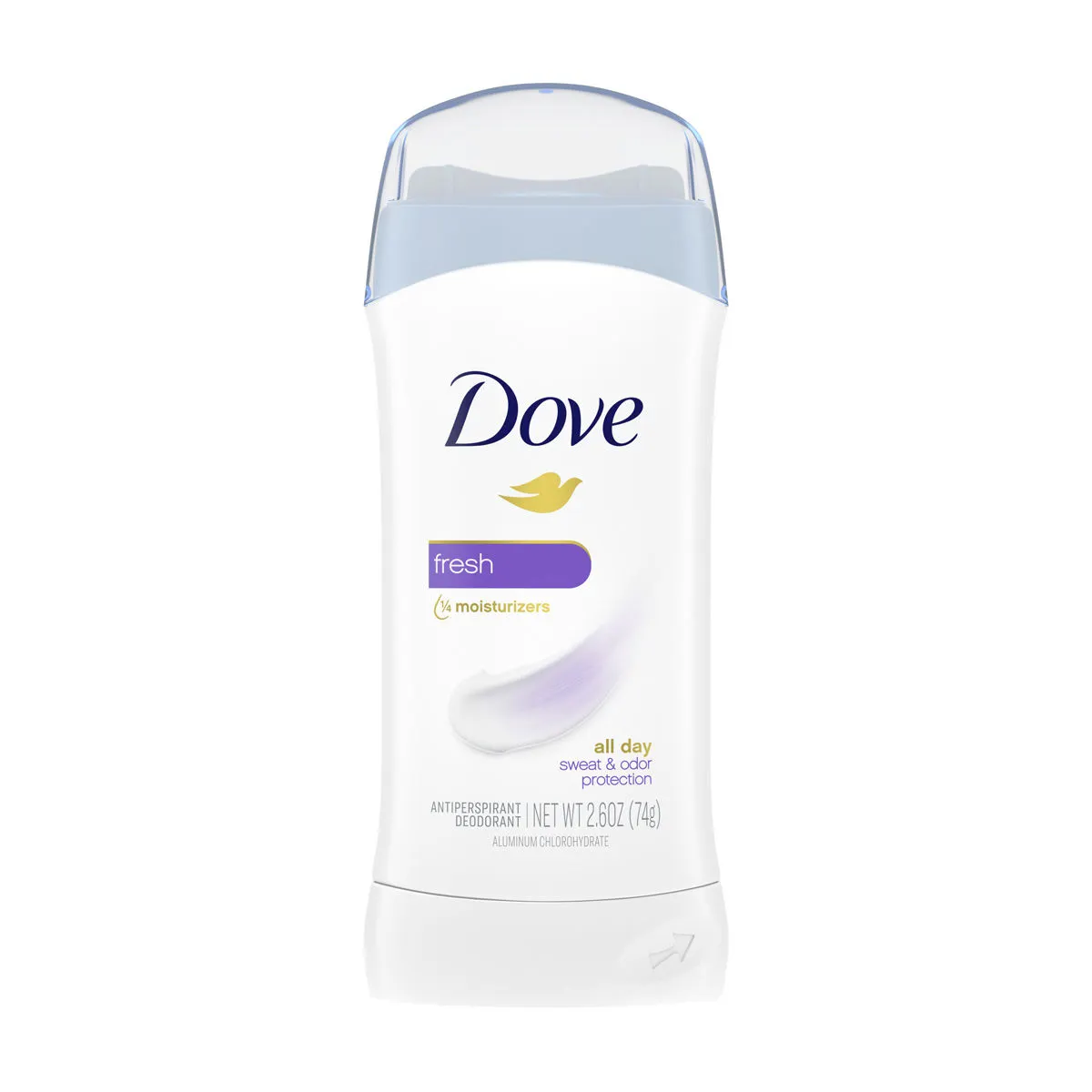 Dove Invisible Solid Antiperspirant Deodorant Stick, Fresh, 2.6 oz