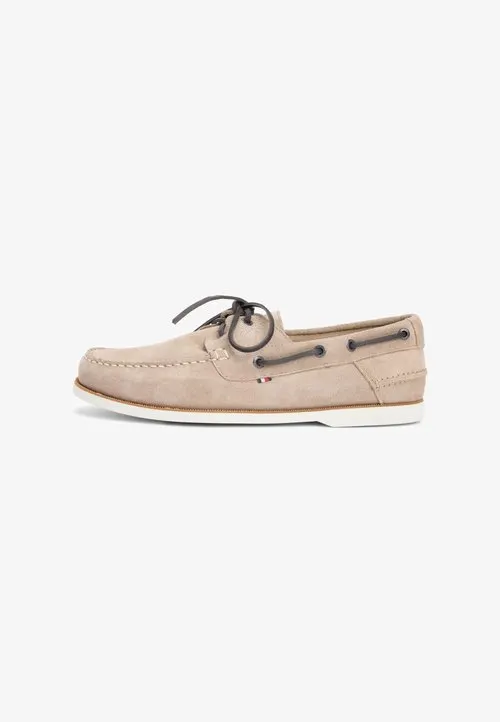 SUEDE BOAT SHOES - Båtsko - coastal taupe