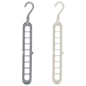 Set 2 grucce, doppio posizionamento orizzontale/verticale, per 9 stampelle, Sìordine