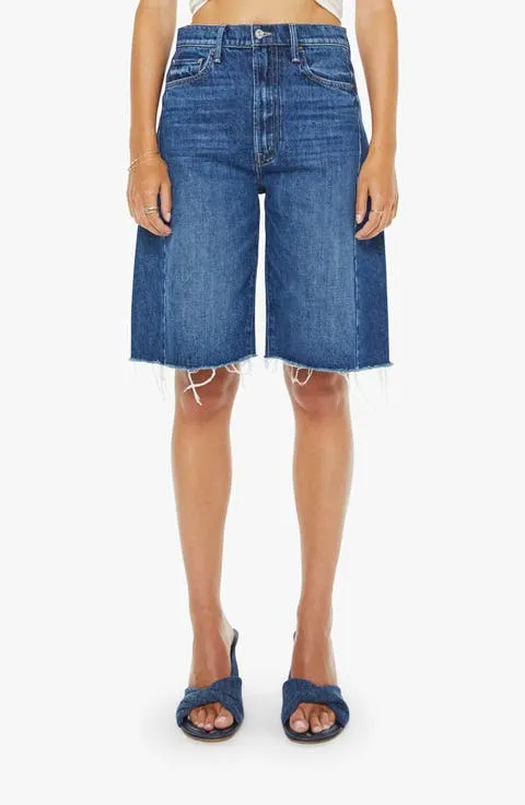 The Half-Pipe Frayed High Waist Bermuda Shorts