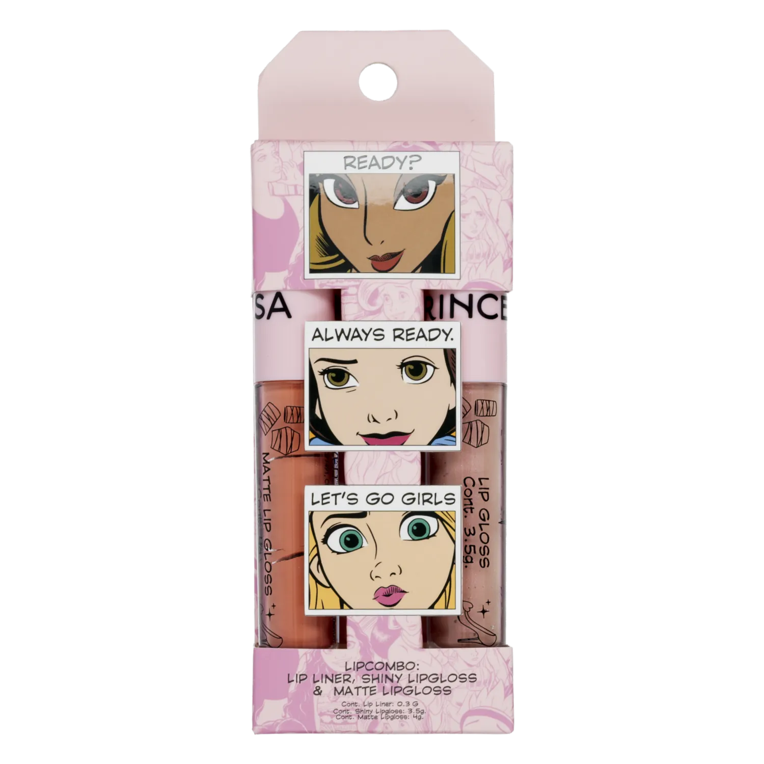 Labiales Combo Princess Diseño Moana DISNEY 3 Piezas
