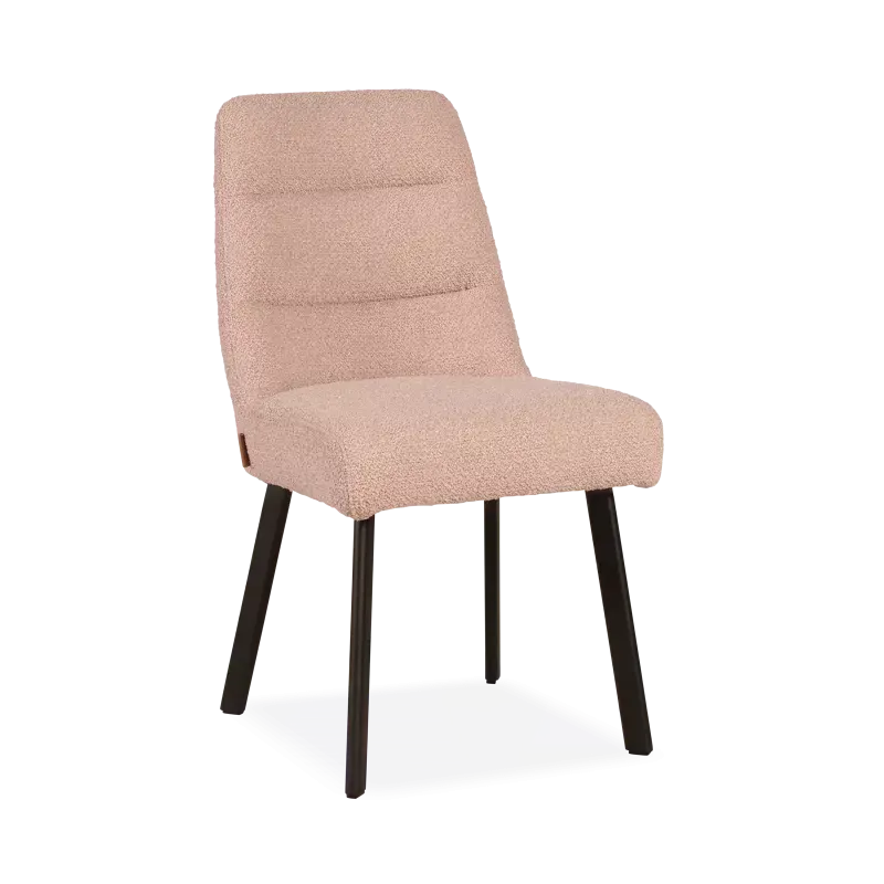 Eetkamerstoel Kendra - stof Rhythm Blossom - pocketvering - poot zwart