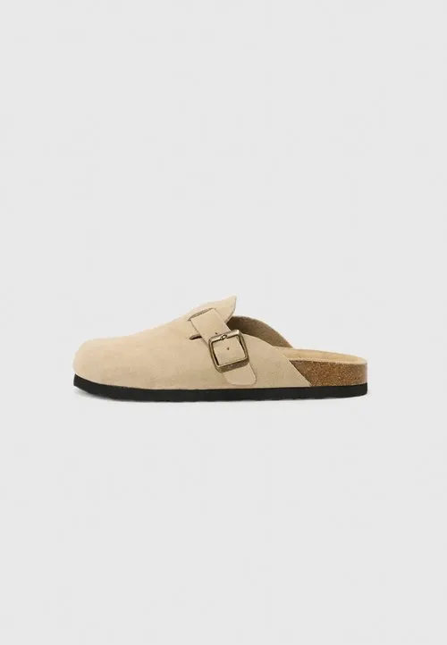LEATHER UNISEX - Mules - beige