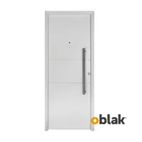 Puerta de exterior acero Primma Plus 1730 blanca 80 x 200 cm izquierda