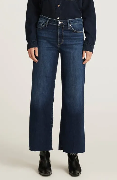 Mavi Jeans Paloma Raw Hem Wide Leg Jeans
