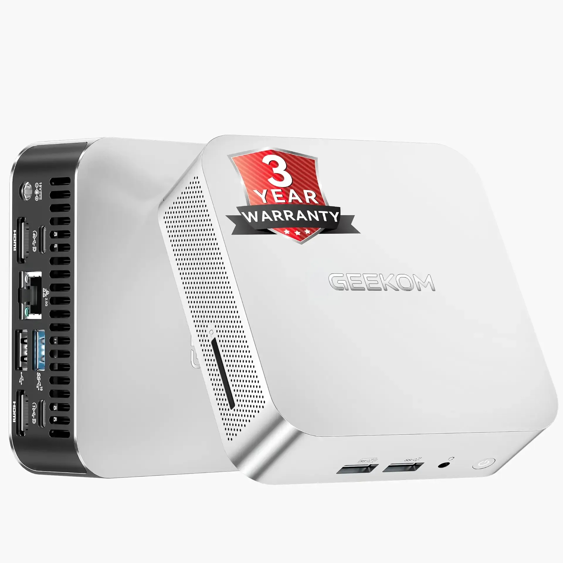GEEKOM 2026 Creator&Business Mini PC A7 with AMD Ryzen 5 7545U(Low-Power) | 16GB DDR5 &500GB SSD(Expandable) All-Purpose Desktop for Home & Office Daily Use,8 Premium Quality Supports|USB4|8K|SD
