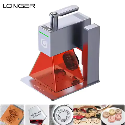 LONGER NANO PRO 6W 12W Portable Laser Engraver Handheld Laser Engraving Machine for Wood Acrylic Leather Metal DIY Crafts Gifts LightBurn LaserGRBL Compatible
