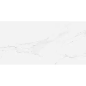 Suelo porcelánico Stellar efecto mármol blanco 60x120 cm C1 ECOCERAMIC