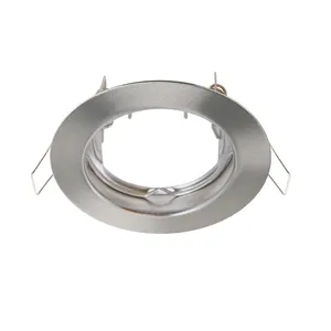 Portafaretto da incasso in ferro BANG GU10 argento tondo IP23