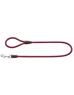 Hunter Looplijn Freestyle Nylon Rond - Hondenriem - 110x0.8 cm Bordeaux