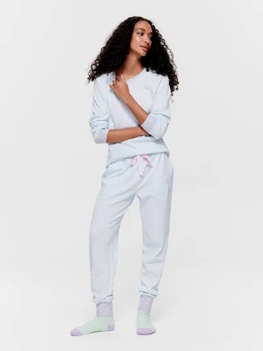 Blue Stripe Waffle Easy Pj Pant