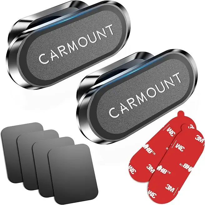 【2-Pack】 Magnetic Phone Holder for Car【Super Magnets】Carmount 2.0 Magnetic phone Mount【360°Rotation】Universal Dashboard Cell Phone Holders for Your Car Phone Mount for Car Mount for iPhone & All Car