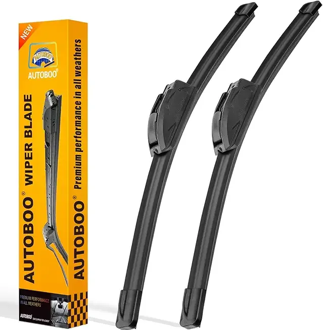 AUTOBOO 22" and 22" Windshield Wipers Blades (Pack Of 2),OEM Quality Premium All-Seasons Wiper blades,Stable and Quiet Armor wiper blades