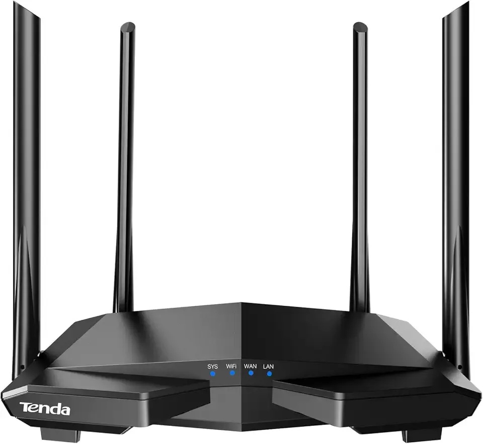 Tenda AC1200 Smart WiFi Router, High Speed Dual Band Wireless Internet Router with Smart APP, 4 x 100 Mbps Fast Ethernet Ports, Supports Guest WiFi, Access Point Mode, IPv6 and Parental Controls(AC6)