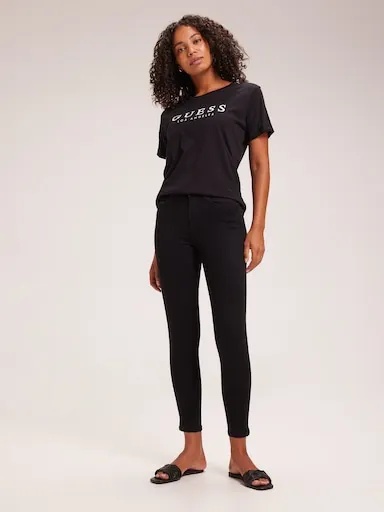 Guess 1981 High Rise Skinny Jean In Carrie Black