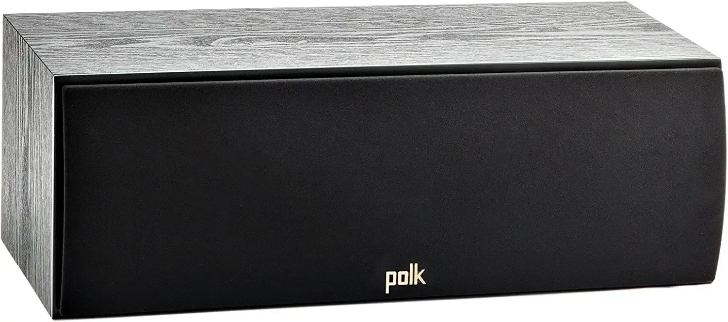 Polk Audio T30 Home Theater Center Channel Speaker - Vocal Clarity, Deep Bass Response, Dolby and DTS, Home Speaker, Single, Black | Vocal Clarity, Hi-Res Audio with Deep Bass Response, Dolby and DTS