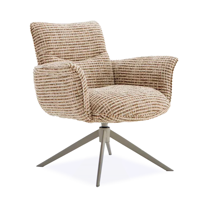 Draaifauteuil Happy (poot: beige) - Funky Liver