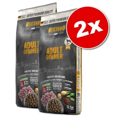 Lot Belcando 2 x 12,5/15 kg pour chien Adult Active (2 x 12,5 kg)
