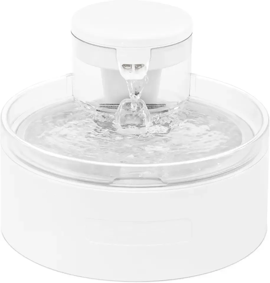 PetSafe Outlast Cat Fountain - Pumpless Water Fountain - HydroSpin Continuous Water Flow - Dual Ion-X Filtration - Dishwasher Safe - Smart Sensor Fountain - 90 oz