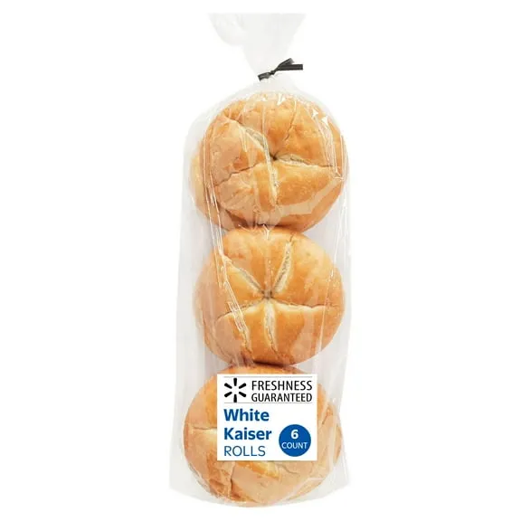 Freshness Guaranteed White Kaiser Rolls, Shelf-Stable, Regular, 11 oz, 6 Count $2.96 26.9 ¢/oz
