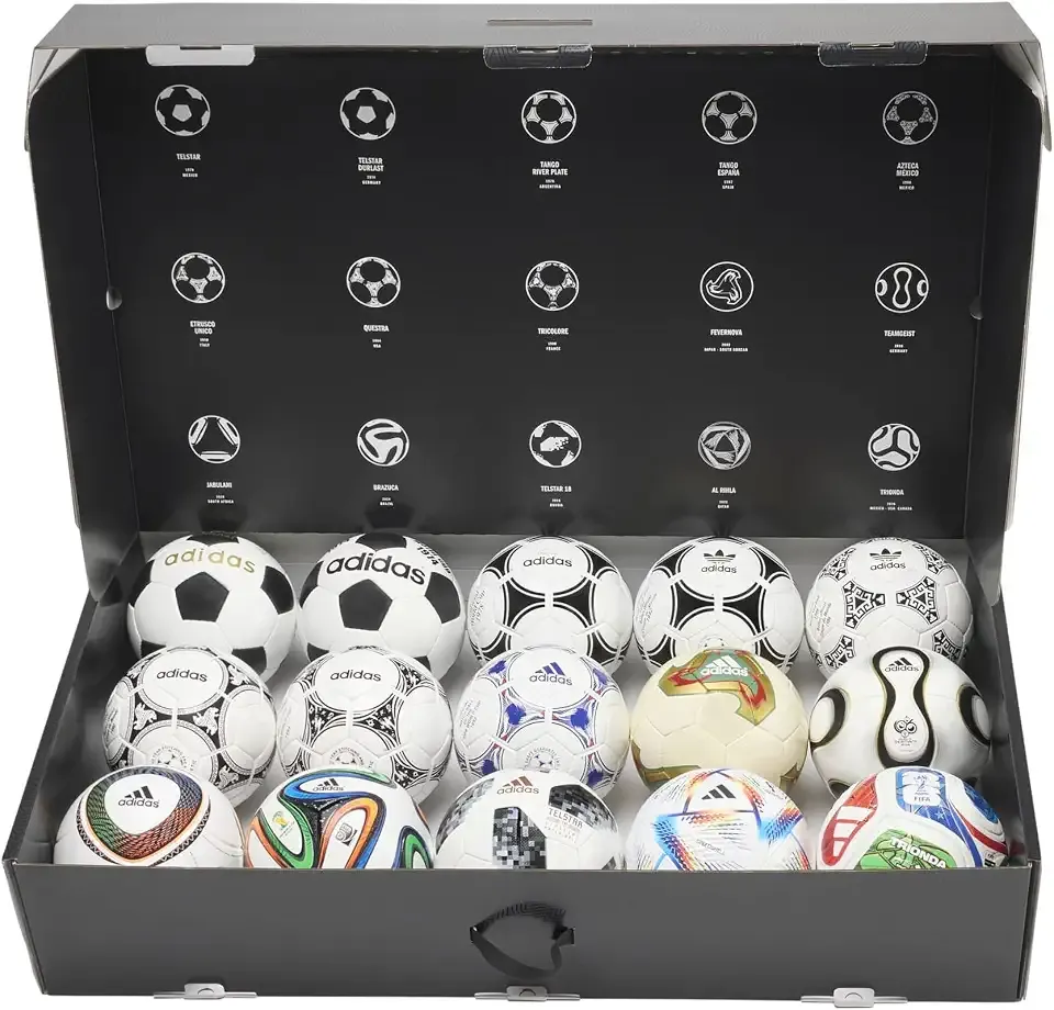World Cup Historical Ball Set – Limited Edition Collection of Iconic World Cup Match Balls in Pro, Mini, and Club Variants