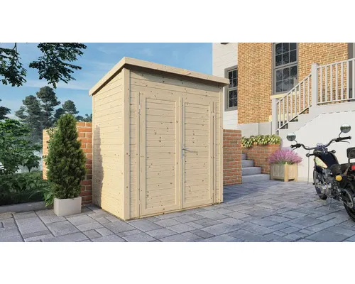 Dřevěný zahradní domek Bertilo Timmo 1 přírodní 180 x 121 cm vč. podlahy