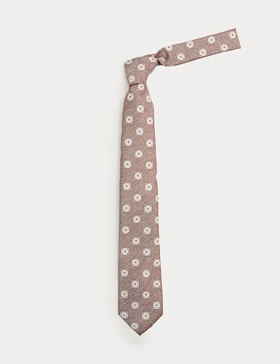 Medallion Print Tie