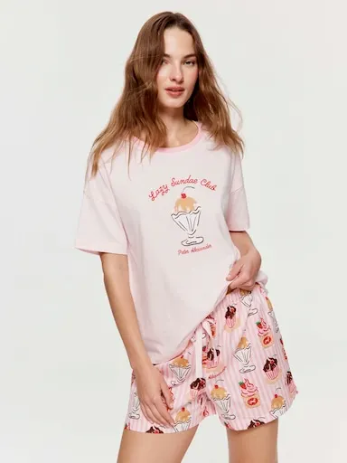 Sundae 100% Cotton Mid Short