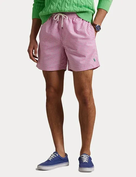 Traveler Classic Swim Trunk Resort Rose Gingham