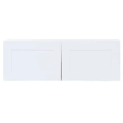 Hampton Bay Edson 36 in. W x 12 H x 13 D Assembled Kitchen Wall Cabinet, White (W3612)