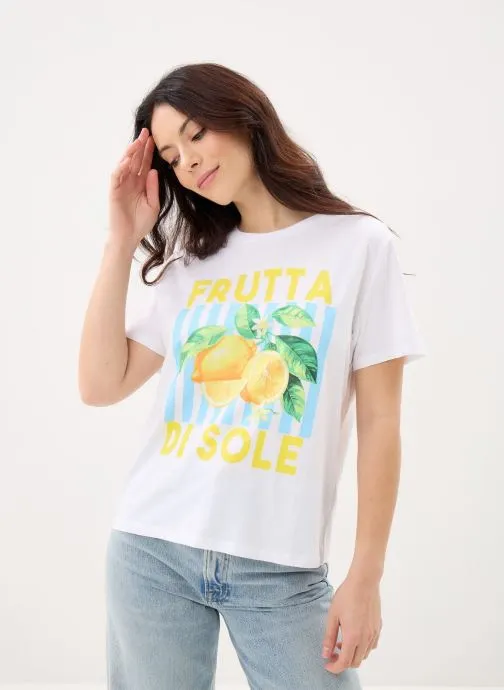 T-shirts met korte mouwen TFOOD dames wit