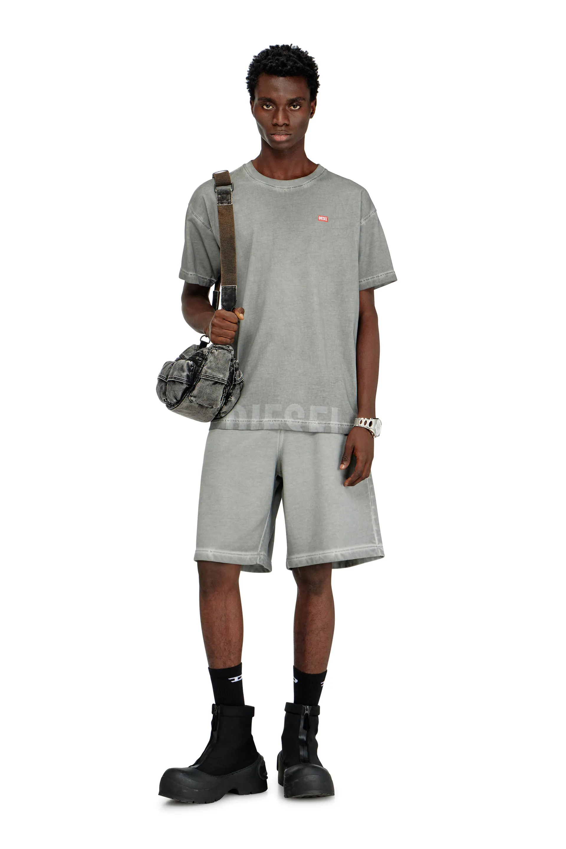 Crew neck cotton t-shirt with print