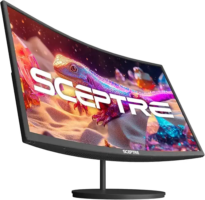 Curved 27-inch Prime Monitor up to 100Hz 1080p, HDMI x2, VGA, 99% sRGB, Built-in Speakers, R1500, Machine Black 2025 (C275W-1920RN Series)