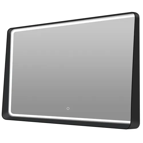 Tuscany® 48"W x 32"H Black Framed LED Lighted Mirror with Defogger and Integrated...