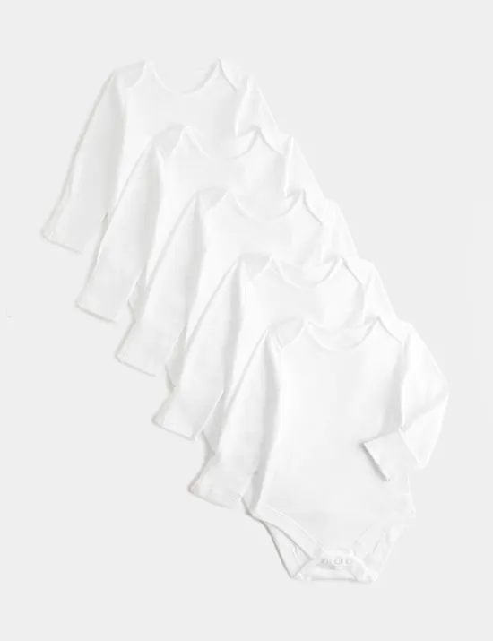 5er-Pack Bodys aus reiner Baumwolle (2,3 kg–3 J.)