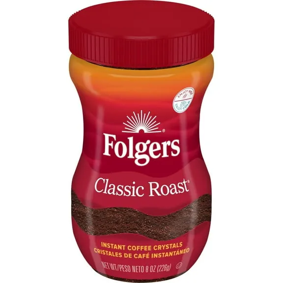 Folgers Classic Roast Instant Coffee, Limited Edition Jar for Americas 250th Anniversary, 8 oz