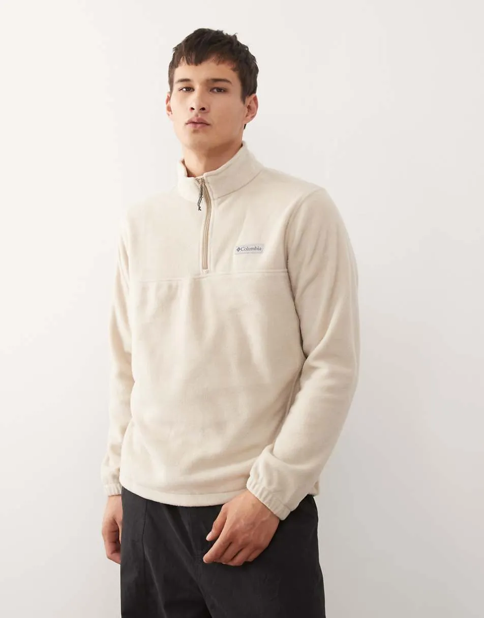 Columbia Steens Mountain half zip fleece in stone