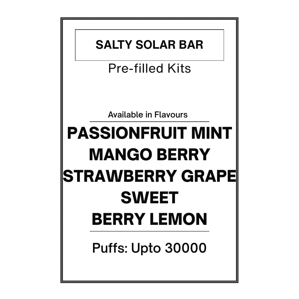 Salty Solar Bar Pre-filled Kit 28.5mg/mL