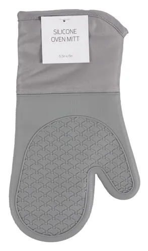 Silicone Oven Mitt - Gray