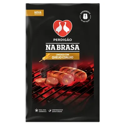 linguiça na brasa com queijo congelado pacote 600g
