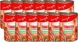 Jeden Tag Tomaten in Tomatensaft fein gehackt