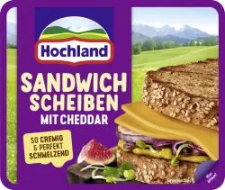 Hochland Sandwich Scheiben mit Cheddar