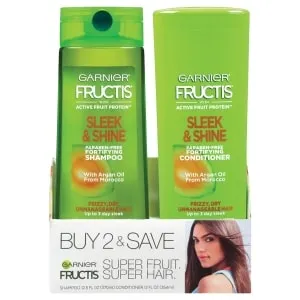 Garnier Fructis Sleek & Shine Shampoo & Conditioner Pack, 2 ct.