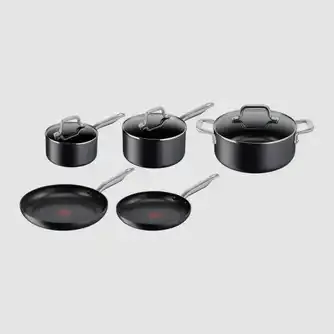 Tefal Premium Hard Anodised Induction Cookware Set 5pce