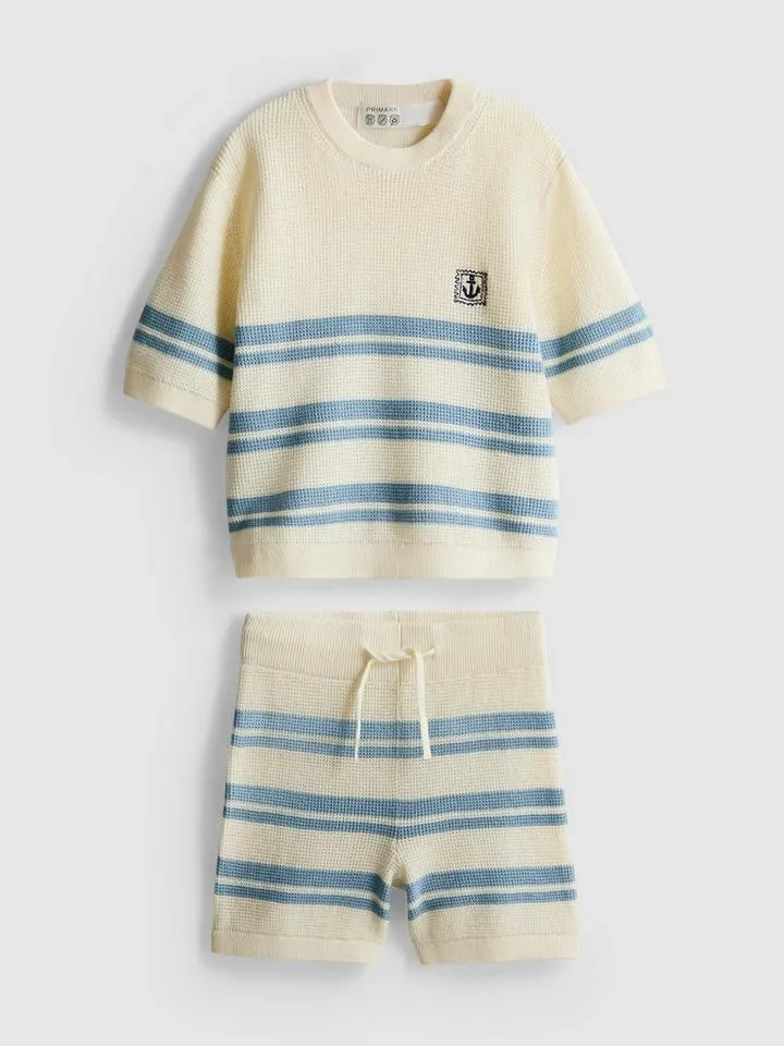 18 mois–9 ans | Ensemble haut et short en maille