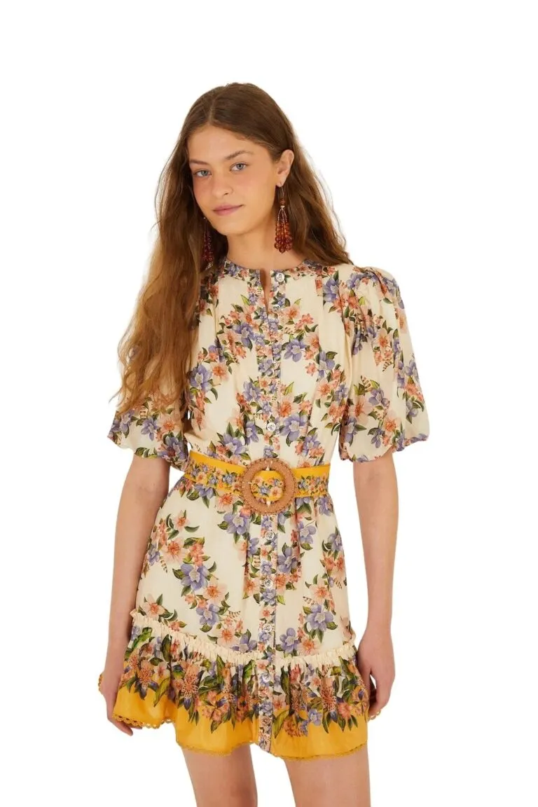 Hilo Mini Dress - Beige