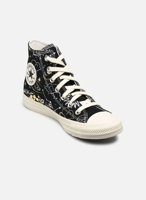 Print sneakers Chuck Taylor All Star Hi zwart