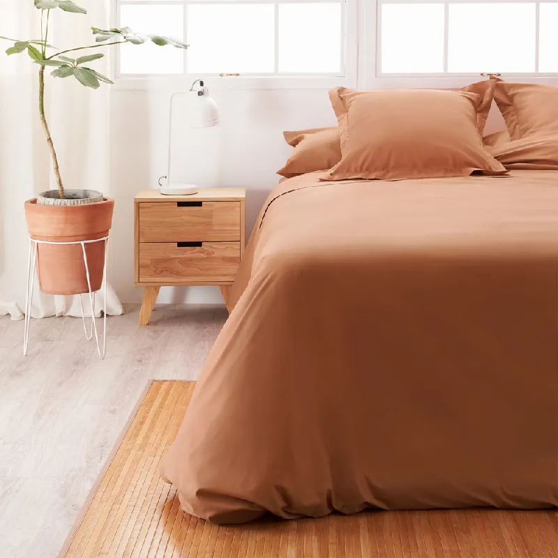 Funda Nórdica Algodón - Basic terracota