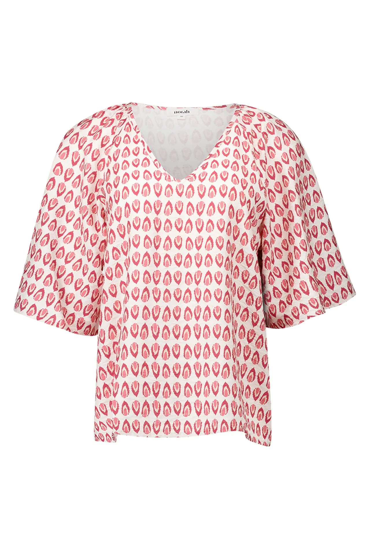 Roze blouse met grafische print